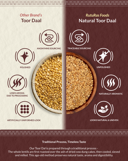 Natural Toor Dal | नैसर्गिक तूर डाळ - Unpolished