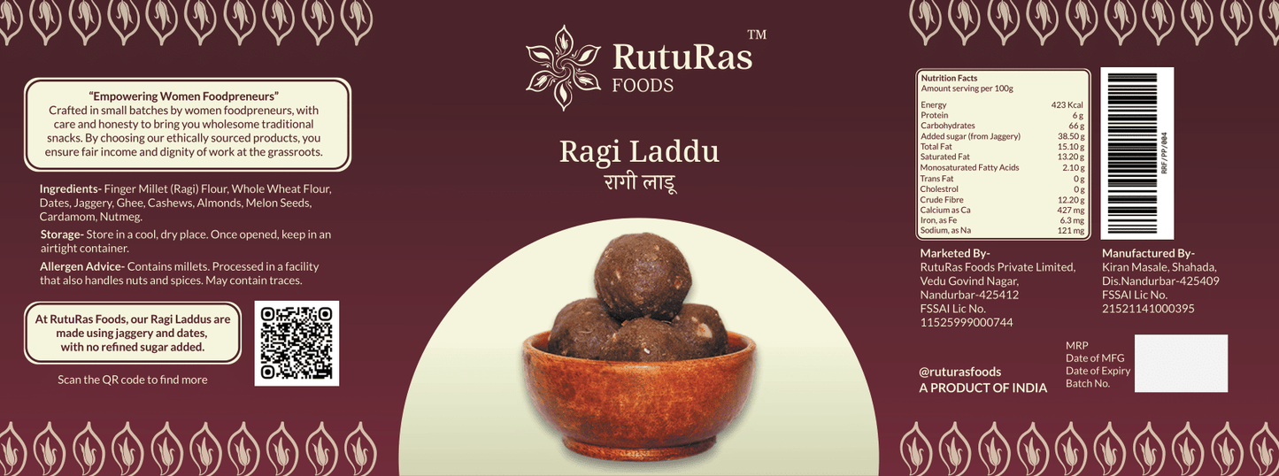 Ragi / Nachani Laddu- रागी/ नागली लाडू